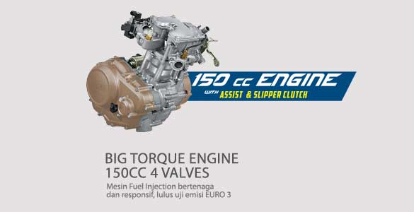 Big Torque Engine 150cc 4 valves